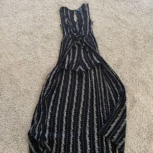 Maxi dress with shorts